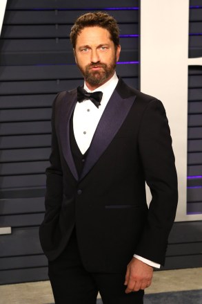 BEVERLY HILLS - FEB 24: Gerard Butler at the 2019 Vanity Fair Oscar Party at The Wallis Annenberg Center for the Performing Arts on February 24, 2019 in Beverly Hills, CA; Shutterstock ID 1325981978; purchase_order: Photo; job: Farrah