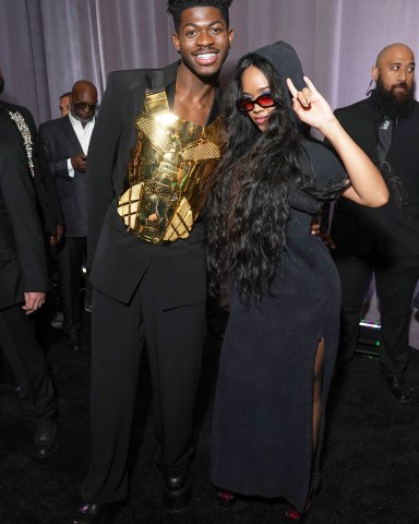 Lil Nas X and H.E.R.
Sony Music Entertainment 2022 Post-Grammy Reception, Waldorf Astoria, Las Vegas, USA - 03 Apr 2022