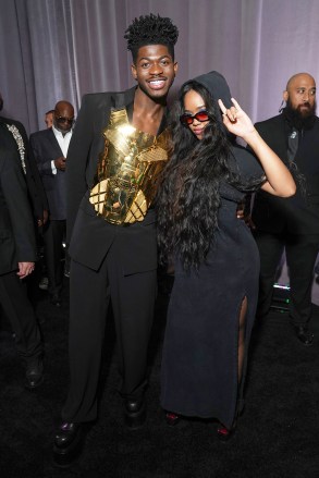 Lil Nas X and H.E.R.
Sony Music Entertainment 2022 Post-Grammy Reception, Waldorf Astoria, Las Vegas, USA - 03 Apr 2022