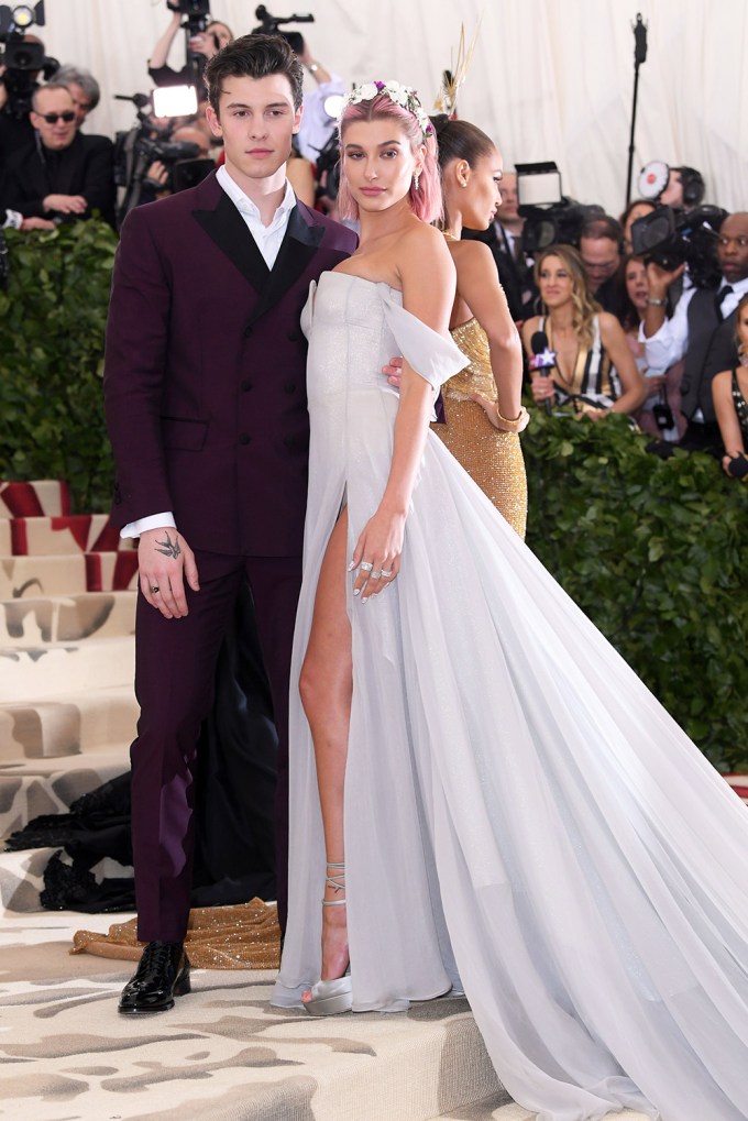 Shawn Mendes and Hailey Bieber At The 2018 Met Gala
