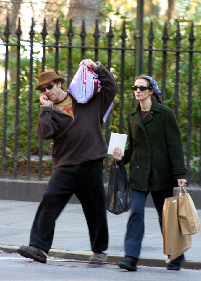 Julia Roberts & Danny Moder In New York
