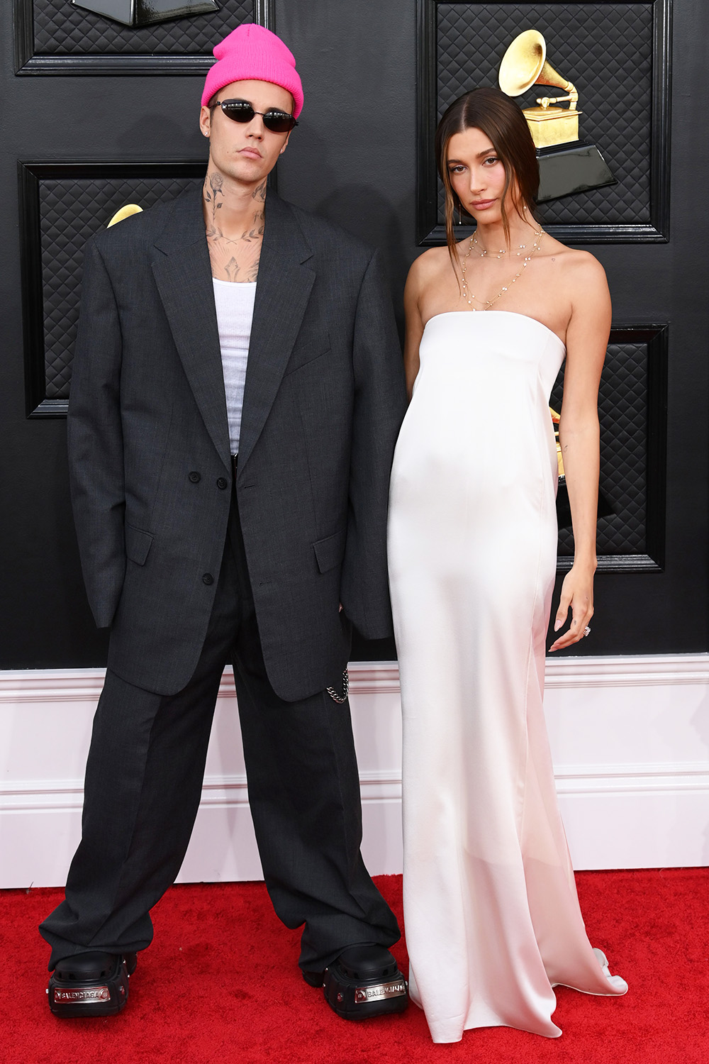 Justin Bieber and Hailey Bieber
64th Annual Grammy Awards, Arrivals, MGM Grand Garden Arena, Las Vegas, USA - 03 Apr 2022