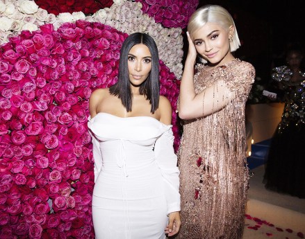 Exclusive - Premium rates apply.  Call your Account Manager for pricing.  Mandatory credit: Photo by Taylor Jewell / Vogue / Shutterstock (8779847cc) Kim Kardashian West and Kylie Jenner The Costume Institute Benefit celebrates the opening of Rei Kawakubo / Comme des Garcons: Art of the In-Between, Inside, The Metropolitan Museum of Art, New York, USA - May 1, 2017