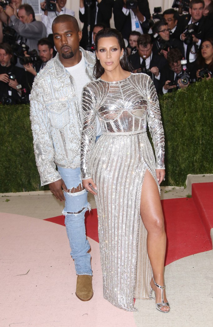 Kim Kardashian & Kanye West in 2016