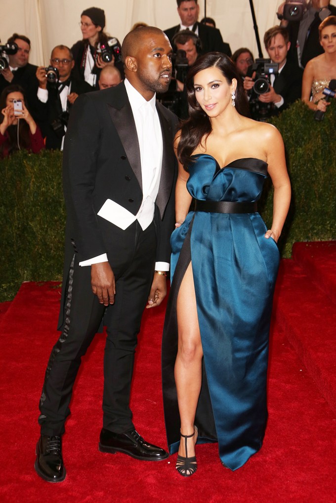Kim Kardashian & Kanye West in 2014