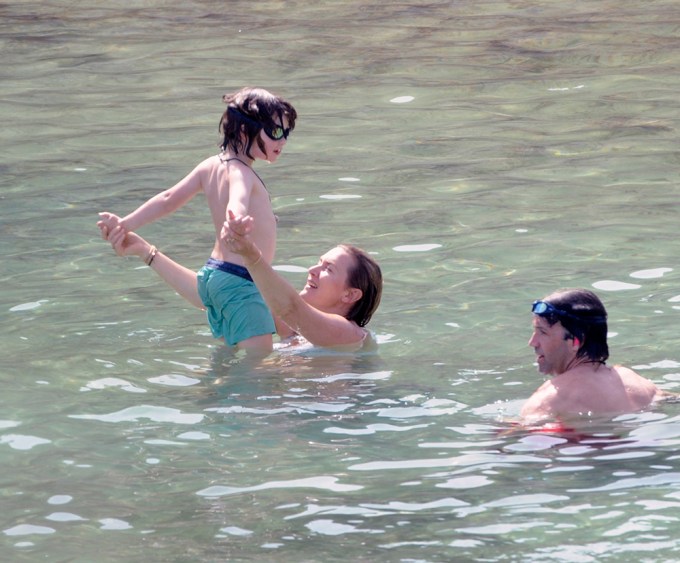 Kate Winslet & Her Son Bear Go For A Swim
