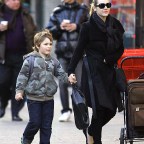 Kate Winslet picks up her son Joe from school in NYC