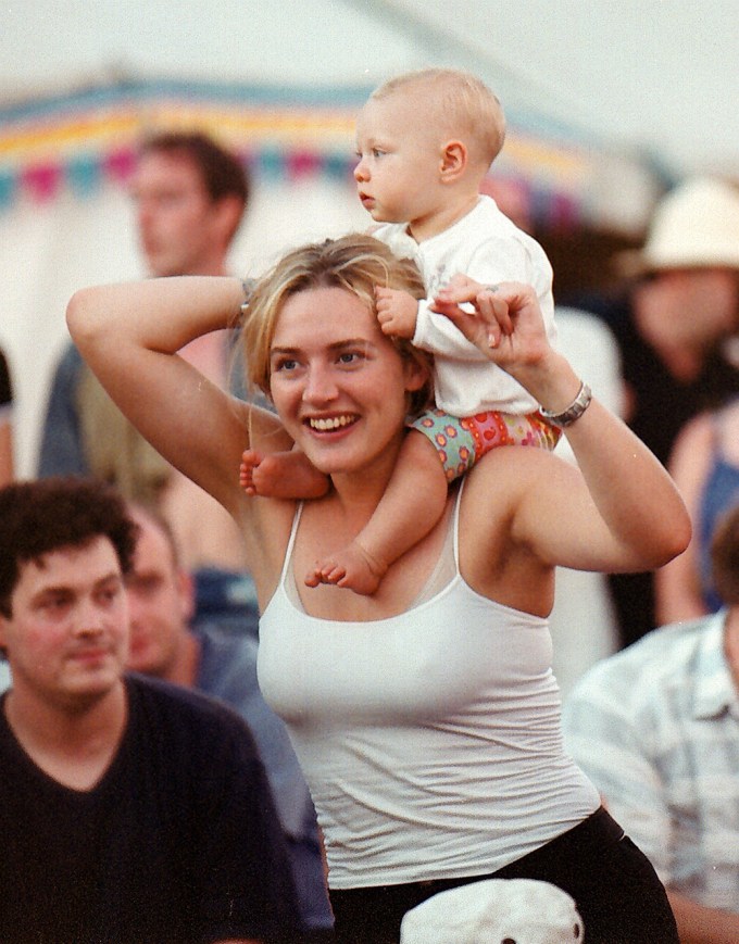 Kate Winslet & Mia At A Music Festival