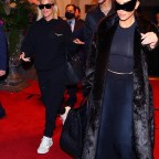 Kim Kardashian, Khloe Kardashian, and Pete Davidson check out of their hotel after attending the Met Gala