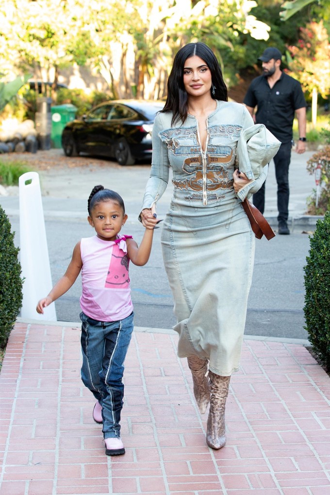 Kylie Jenner & Stormi Webster In Beverly Hills