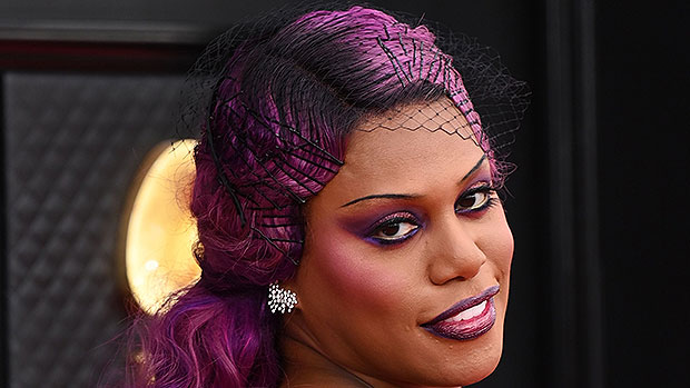 Laverne Cox Debuts Purple Hair At Grammys 2022: Before & After Photos ...