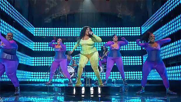 Lizzo Stuns In Sequin Ensemble For Her New Song ‘About Damn Time’ On SNL: Watch
