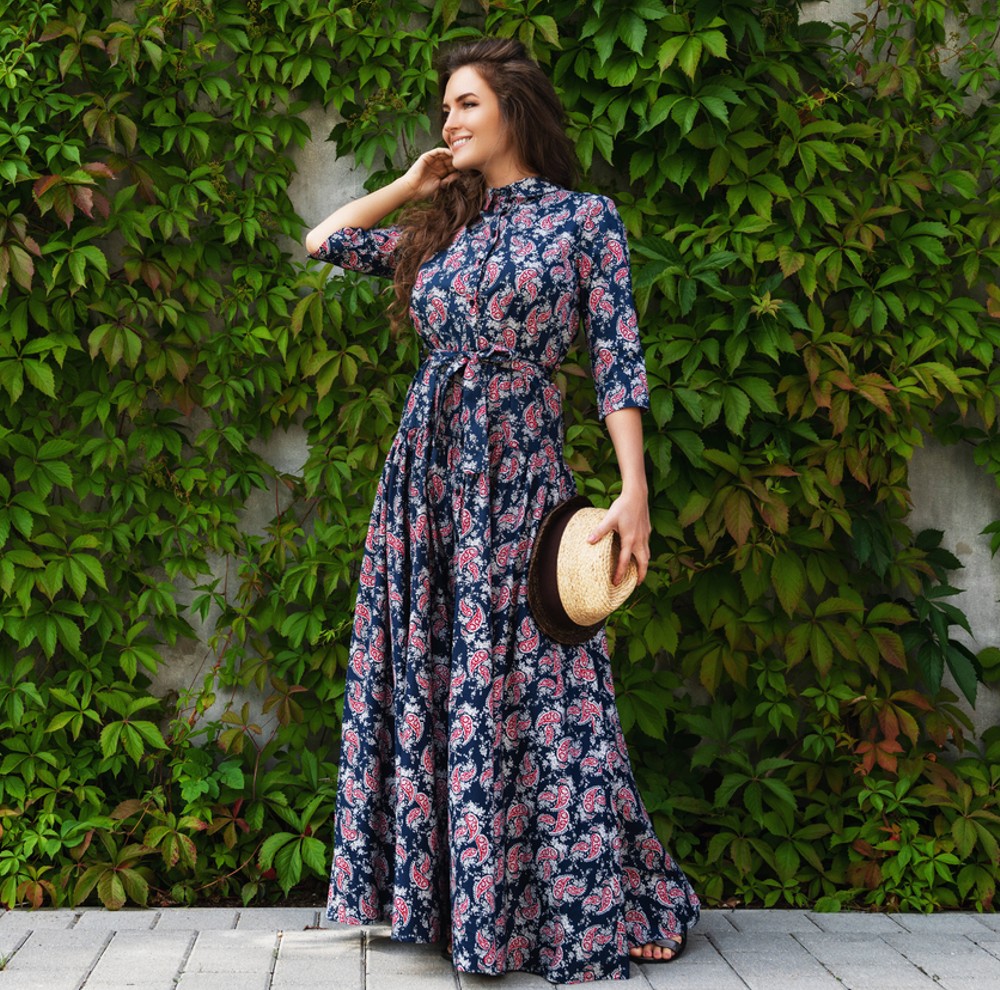 highly rated long sleeve maxi dress