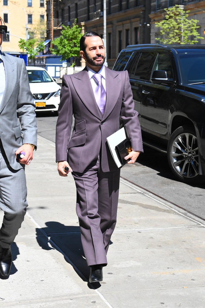 Marc Jacobs Looks Dapper In Gray Suit For The Funeral Of Andre Leon Talley