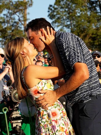 Scottie Scheffler kisses his wife Meredith Scudder after winning the 86th Masters golf tournament, in Augusta, Ga
Masters Golf, Augusta, United States - 10 Apr 2022
