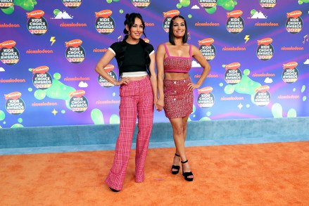 Nikki Bella and Brie Bella
Nickelodeon Kids' Choice Awards 2022, Arrivals, Santa Monica, Los Angeles, USA - 09 Apr 2022