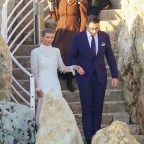 Blushing bride Sofia Richie looks radiant in an elegant white gown as she celebrates her lavish wedding weekend in the French Riviera.