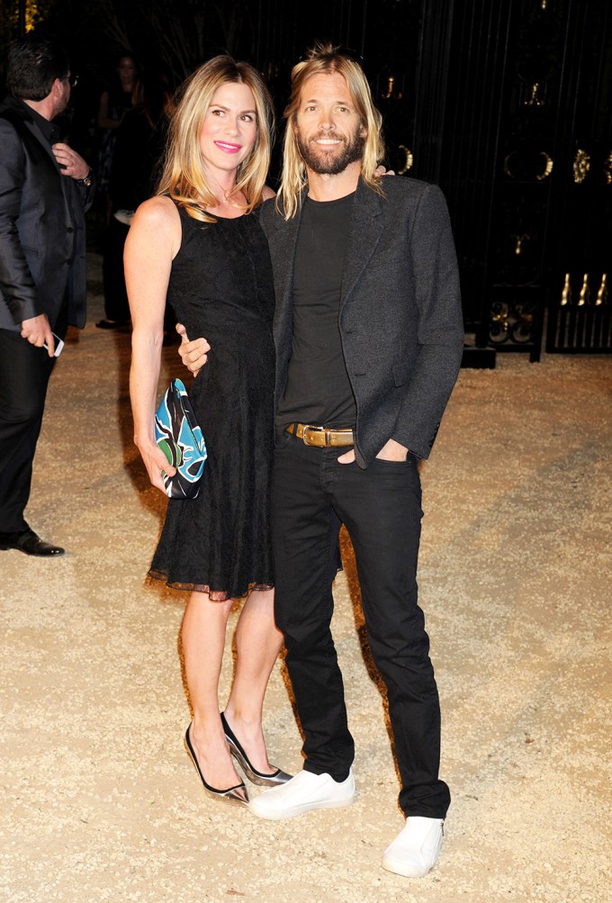Taylor Hawkins & Wife Alison Attend A Burberry Event