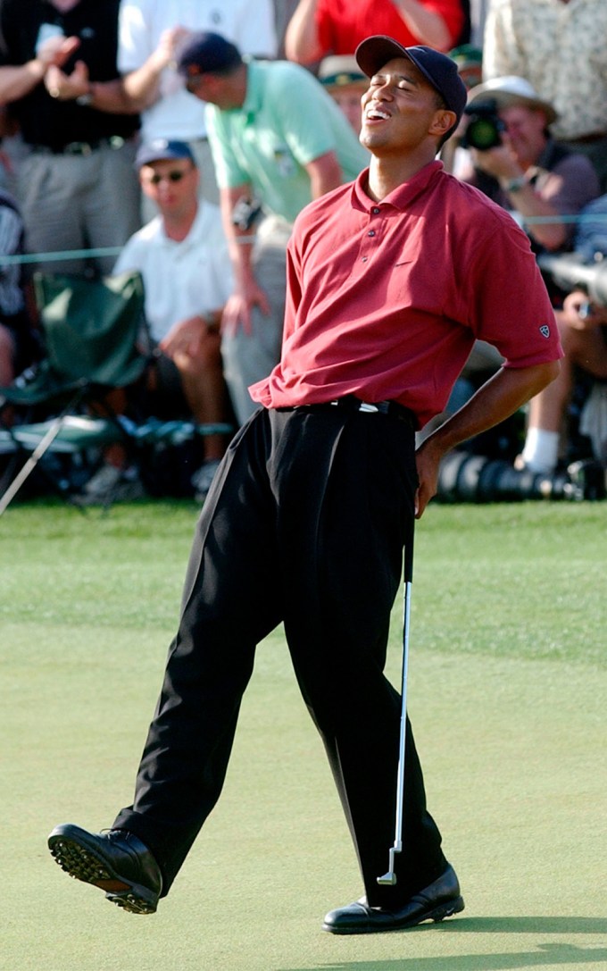 Tiger Woods At The 2002 Masters