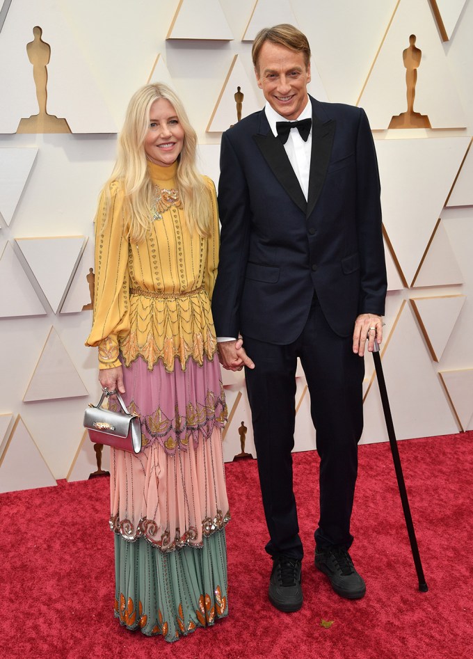 Tony Hawk and Catherine Goodman at the 94th Annual Academy Awards