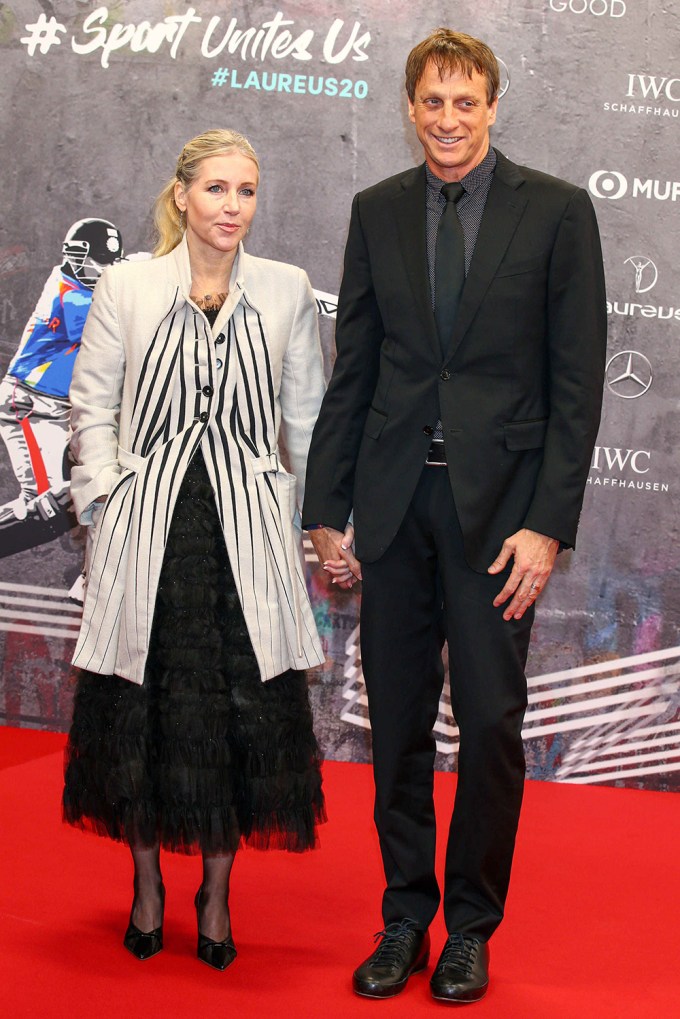 Tony Hawk and Catherine Goodman at the Laureus World Sports Awards