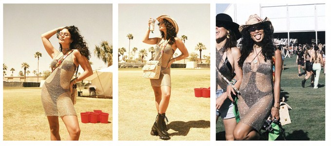 Vanessa Hudgens’ Sizziling Coachella Looks Courtesy of TRIANGL & Thursday Boots
