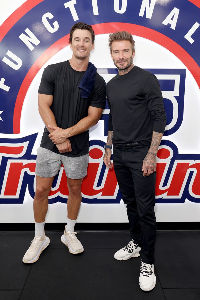 Tyler Cameron and David Beckham
