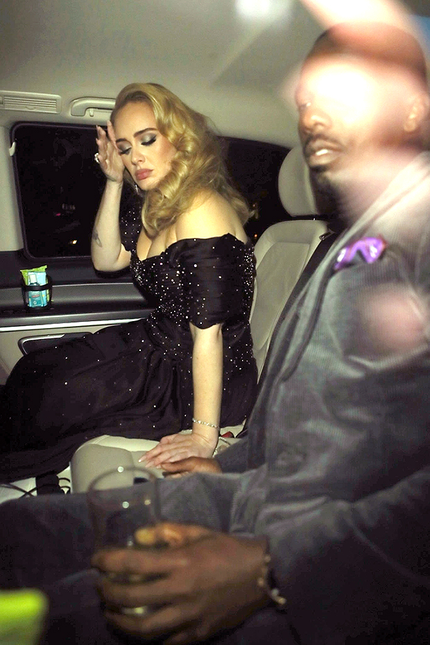 Adele Hides in Car with Rich Paul, First Clear Photos Since Vegas