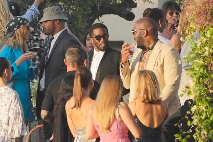 Diddy & Tyler Perry chatting