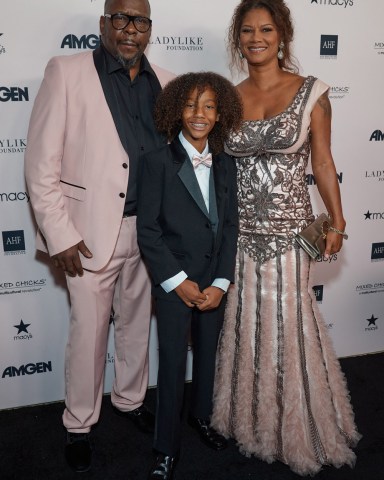 Bobby Brown, Cassius Brown   and Alicia Etheredge-Brown
12th Annual Women of Excellence
Awards and Fashion Show, Arrivals, Los Angeles, California, USA - 11 Sep 2021