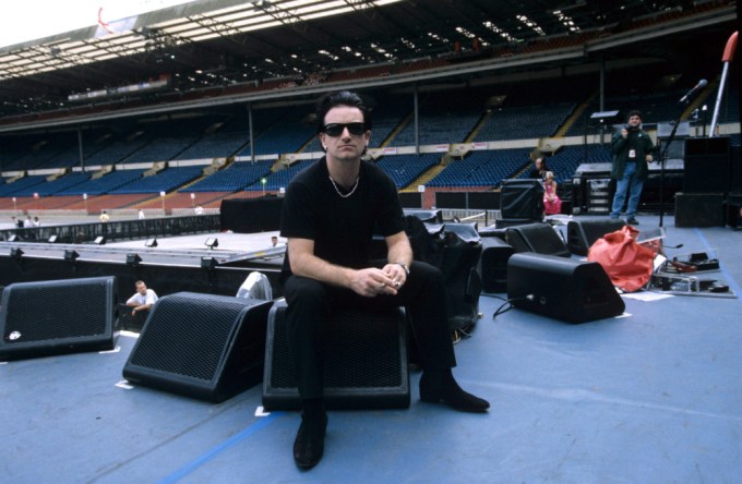 Bono Plays Wembley Stadium In 1993