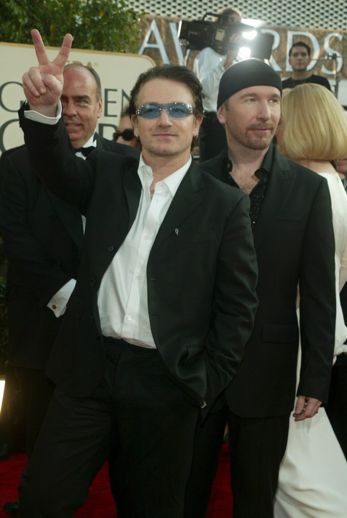 Bono & The Edge At The 2003 Golden Globes