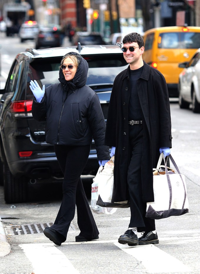 Chloe Sevigny and Sinisa Mackovic out in NYC at the start of the pandemic