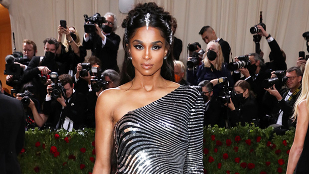 Ciara At The 2022 Met Gala Ciara's High-Slit Gown Sparkled On The