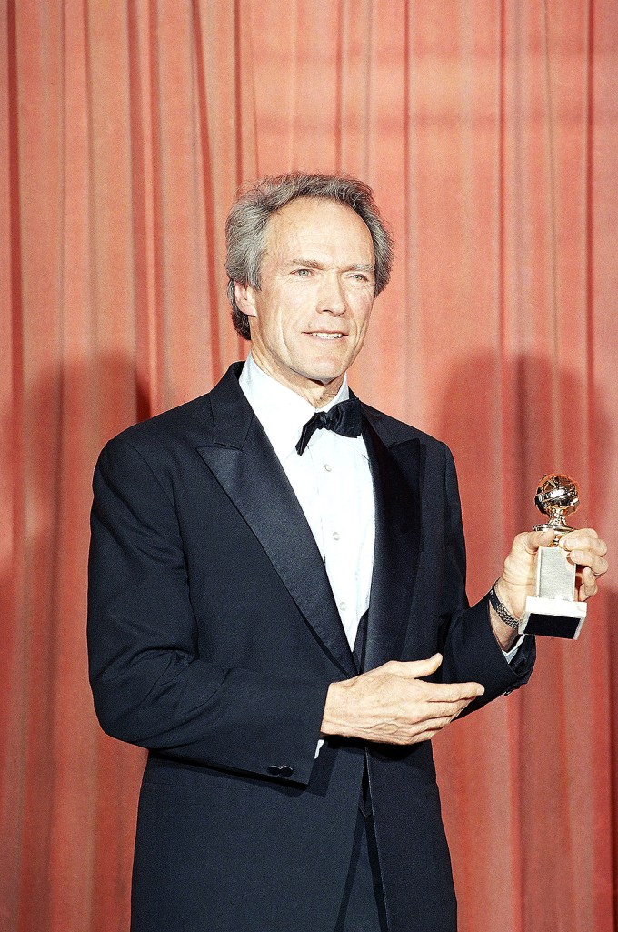Clint Eastwood At The 1989 Golden Globes