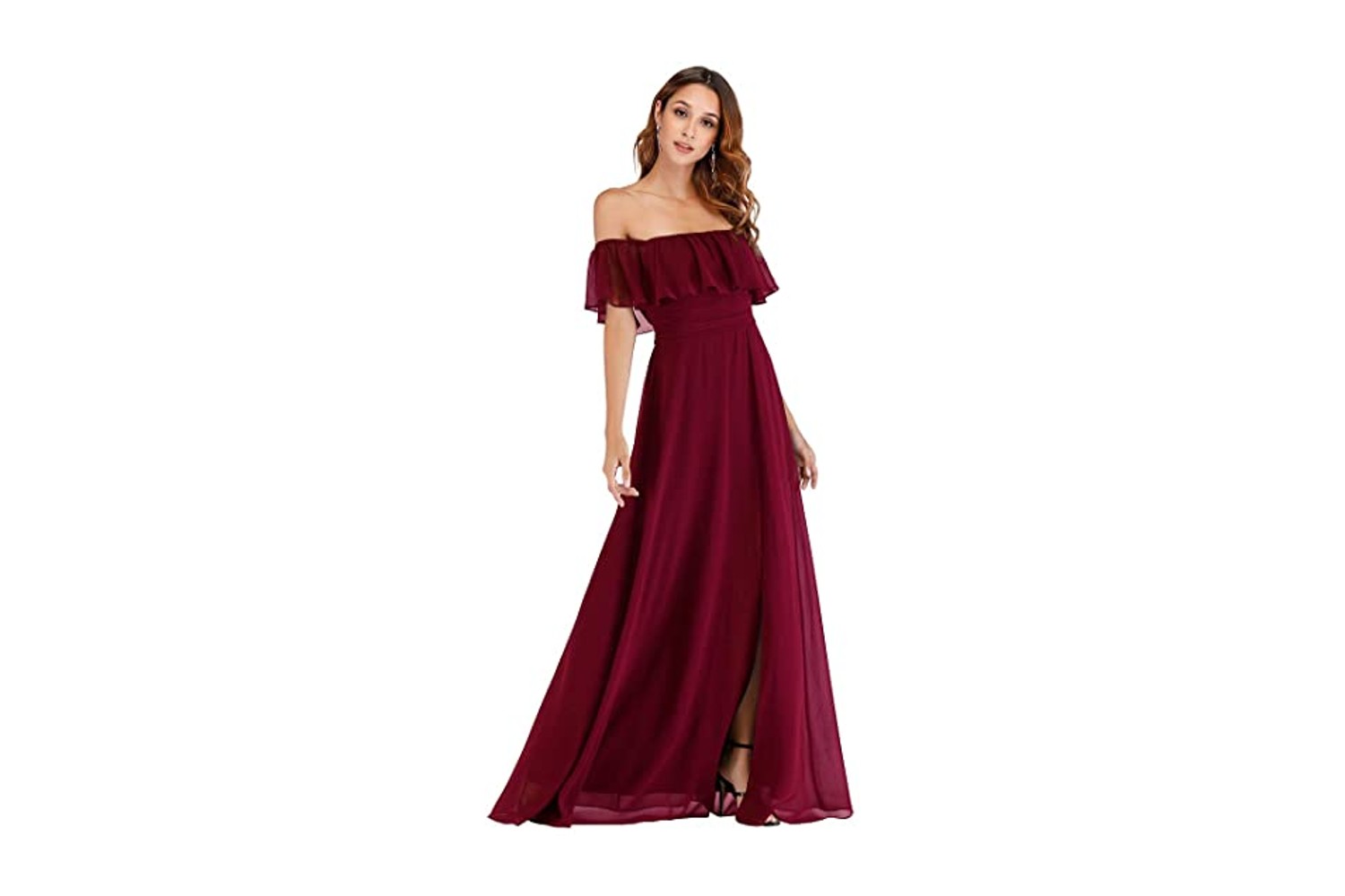 off-the-shoulder formal dress reviews