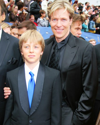 Jack Wagner and Kristina Wagner' son Harrison Wagner has died at the age of 27 after a long battle with drugs and alcohol in Los Angeles, Ca. on June 6, 2022. Jack Wagner and son Harrison Wagner 33rd Annual Daytime Emmy Awards Held at the Kodak Theatre in CA April 28, 2006 ©Steven Bergman / AFF-USA.COM. 07 Jun 2022 Pictured: Harrison Wagner and Jack Wagner. Photo credit: Steven Bergman / AFF-USA.COM / MEGA TheMegaAgency.com +1 888 505 6342 (Mega Agency TagID: MEGA866335_001.jpg) [Photo via Mega Agency]