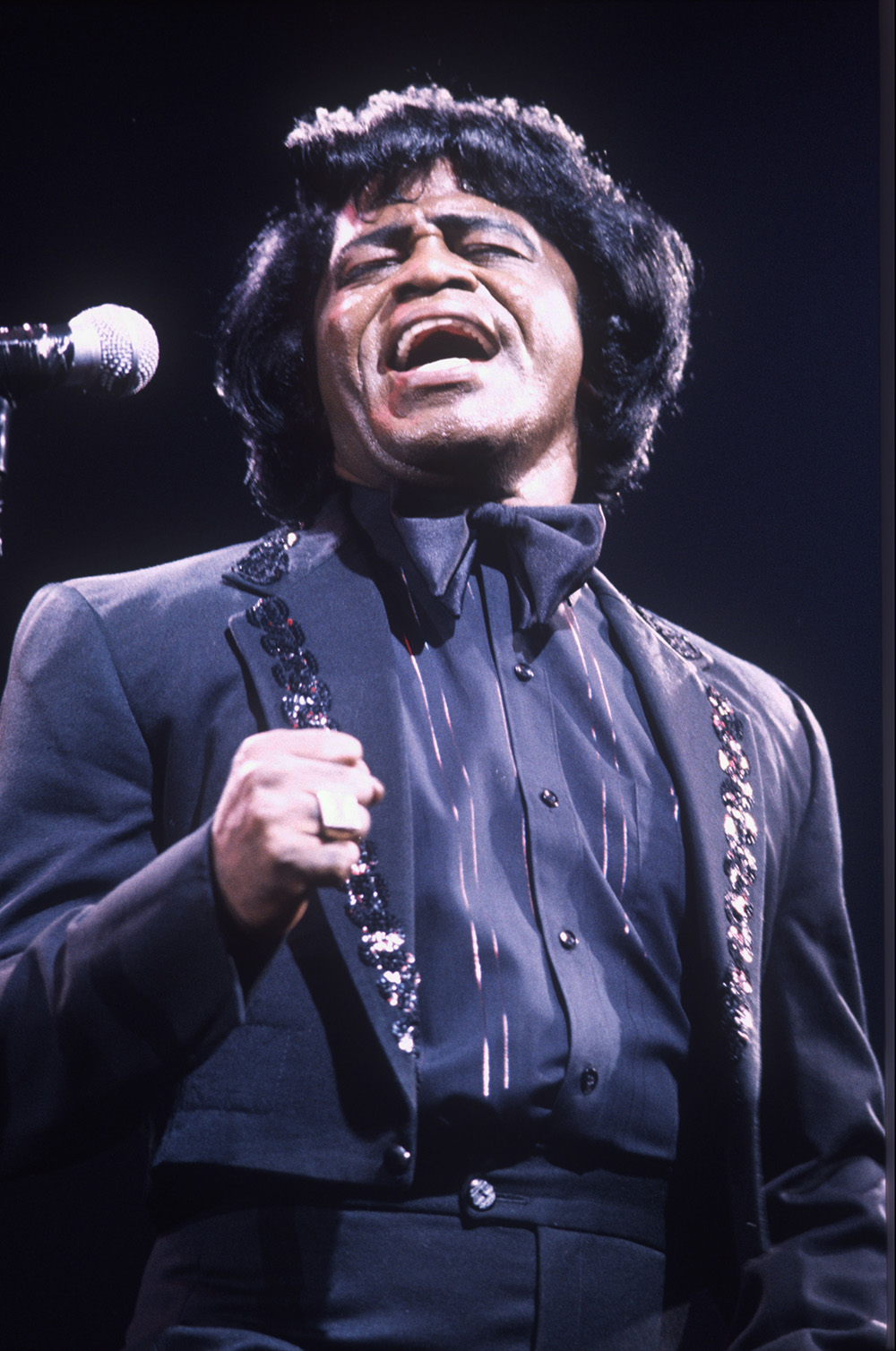 James Brown in concert, Wembley Arena, London, Britain - 1986