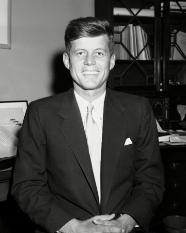 U.S. Representative John F. Kennedy running for the U.S. Senate seat from Mass.is seated at his desk in his Boston office on
JOHN KENNEDY US Congressman, Boston, USA
