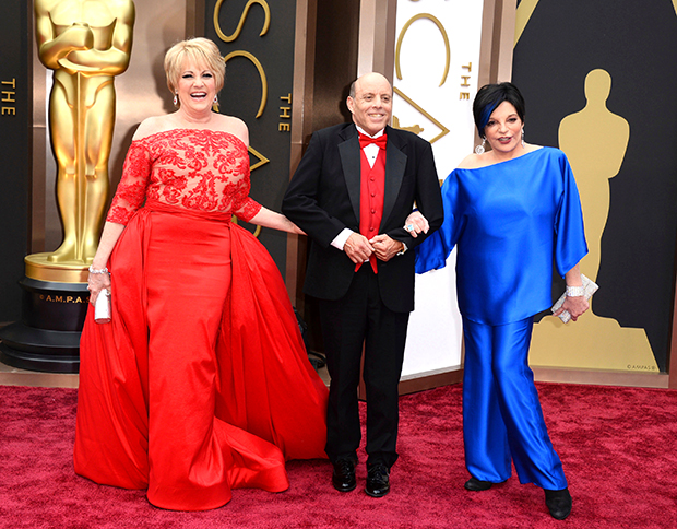 Liza Minnelli, Lora Luft, and Joey Luft 2014 Oscars