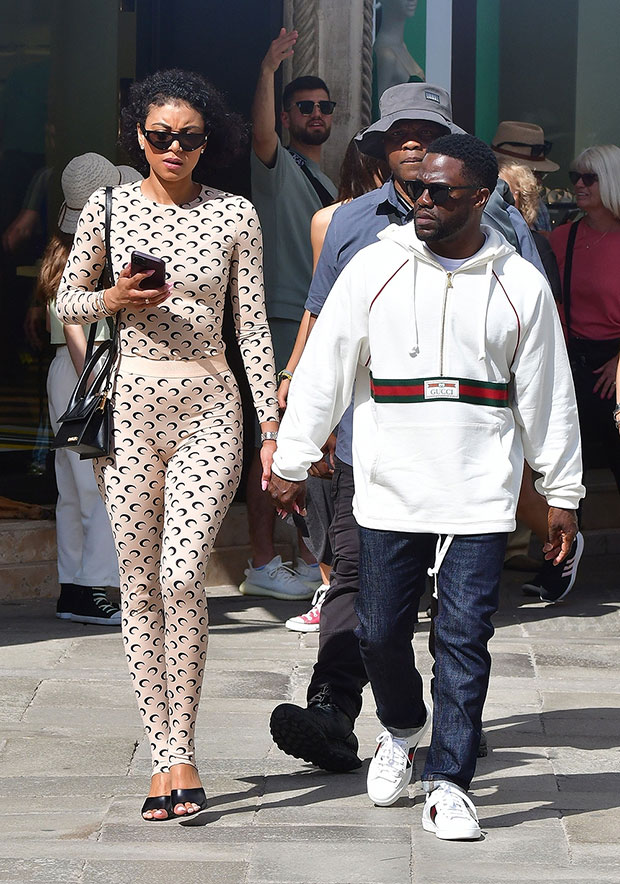 Kevin Hart And Wife Eniko Are Seen Enjoying Lunch On Venice Getaway Rare