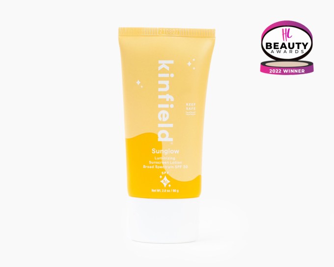 BEST SPF – Kinfield Sunglow SPF30 Luminizing Sunscreen, $28, kinfield.com