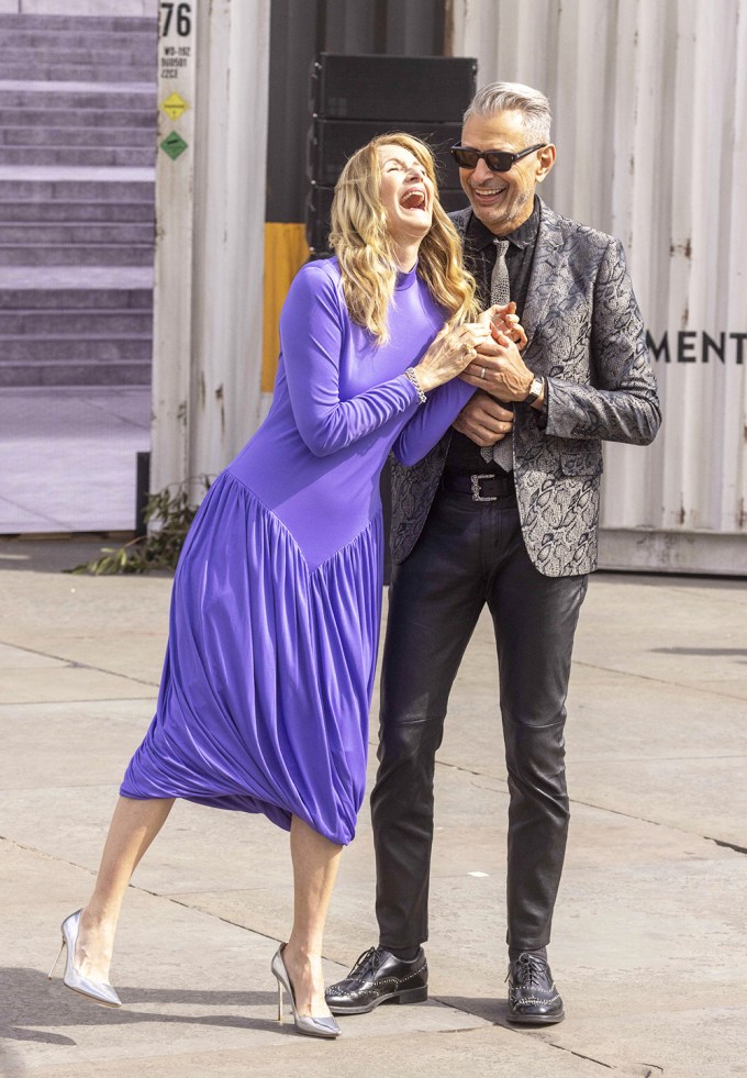 Laura Dern & Jeff Goldblum At A London Photocall
