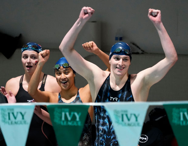 PENN'S TRANS LIA THOMAS IS AN IVY CHAMP IN 500-YARD FREESTYLE