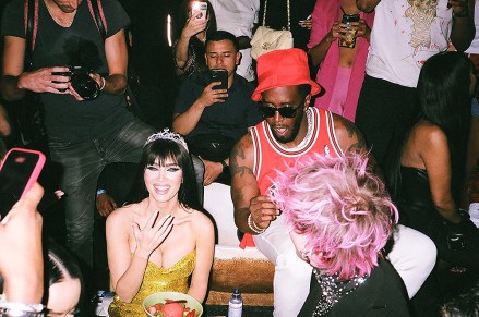 Las Vegas, NV - *EXCLUSIVE* - Megan Fox celebrates her birthday with a Billboard star-studded after-party at Tao Las Vegas attended by Mary J Blige, Usher, Jermaine Dupri, Lil Kim, Teyana Taylor, French Montana, Anitta, Shensea, Nelly, Ray J, Machine Gun Kelly, Heidi Klum, City Girls, Trey Songz, Bryson Tiller and more!  Pictured: Megan Fox, Machine Gun Kelly, MGK, Diddy BACKGRID USA MAY 16, 2022 BYLINE MUST READ: ShotbyJuliann / BACKGRID USA: +1 310 798 9111 / usasales@backgrid.com UK: +44 208 344 2007 / uksales@backgrid.com *UK Customers - Images containing children must pixelate the face before posting*