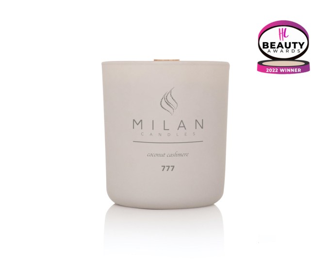 BEST CANDLE – Milan Candles Coconut Cashmere, $65, milancandles.com