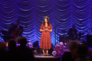 NASHVILLE, TENNESSEE - MAY 15: Ashley Judd speaks onstage during CMT and Sandbox Live's "Naomi Judd: A River Of Time Celebration" at Ryman Auditorium on May 15, 2022 in Nashville, Tennessee. (Photo by Jason Kempin/Getty Images for CMT)