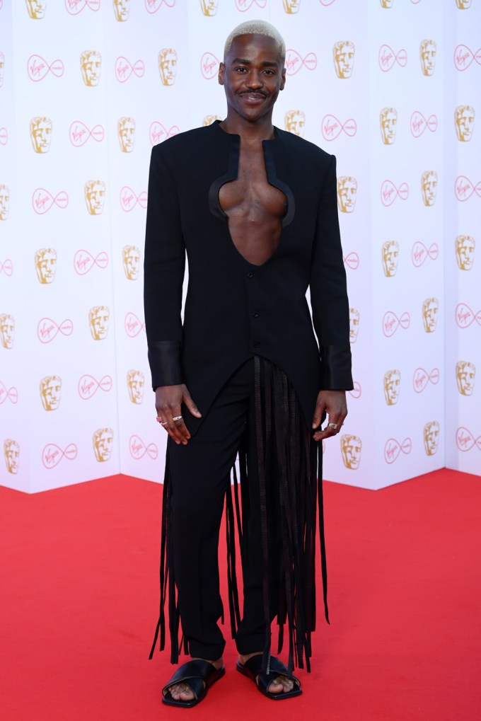 Ncuti Gatwa Wows In Fringe At Virgin Media British Academy Television Awards
