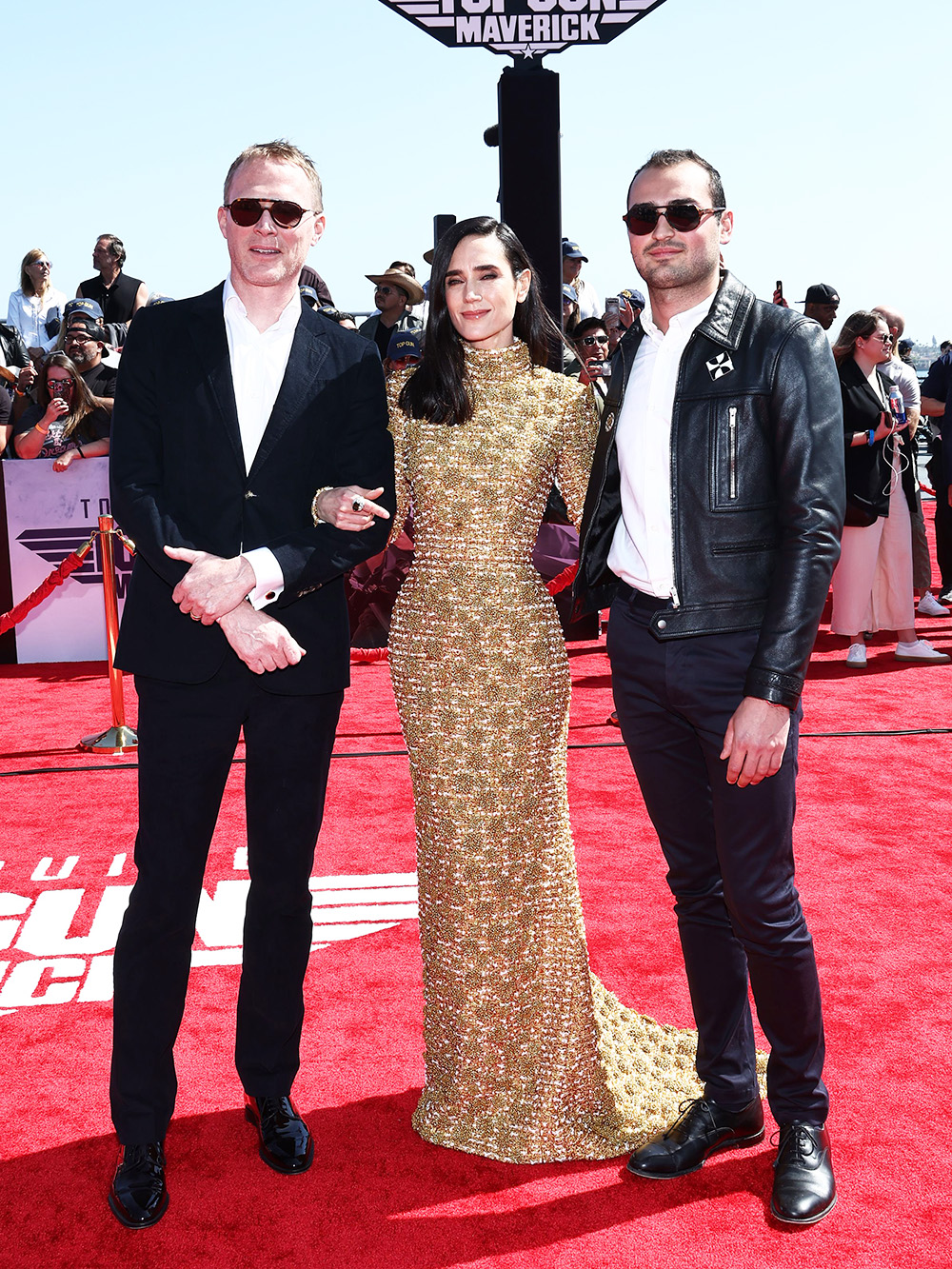 Top Gun: Maverick star Jennifer Connelly hits the Oscar red carpet with  19-year-old son Stellan