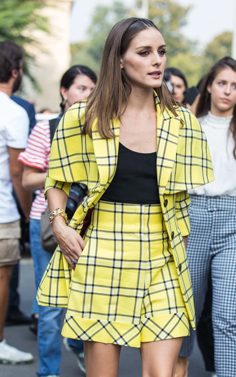 Black plaid clearance skirt 90s fashion